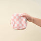 Teddy Pouch Check Blush