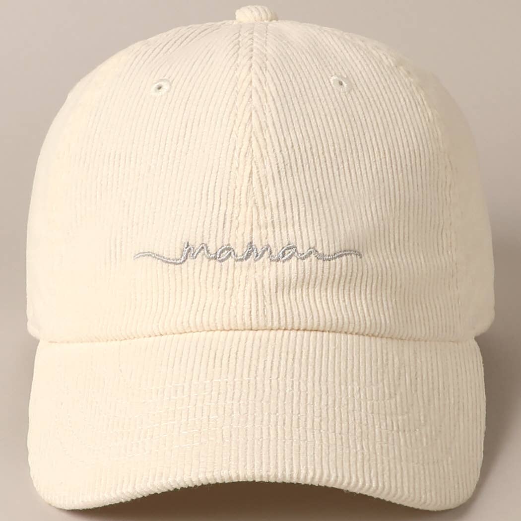 Mama Corduroy Baseball Cap
