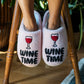 Wine Time Slippers