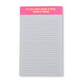 Fun Sayings Lined Notepads