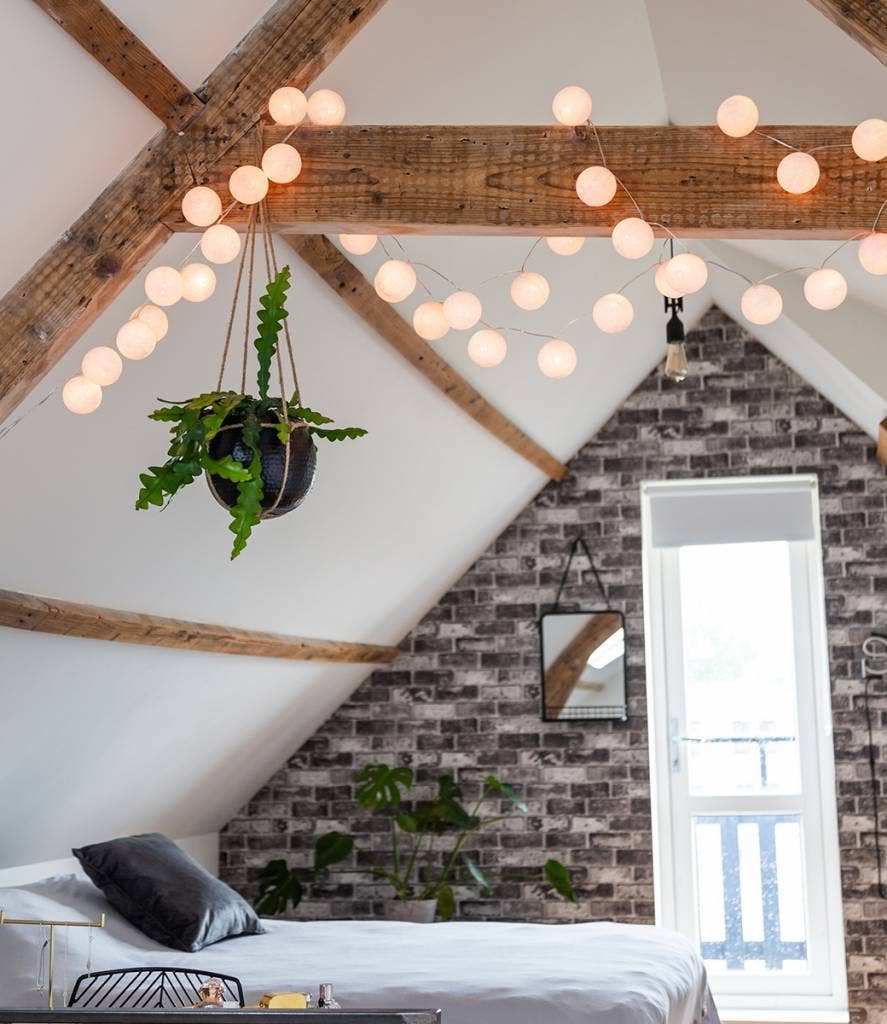 Cotton Ball String Lights