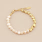 Mini Baroque Half Gold & Pearl Bracelet