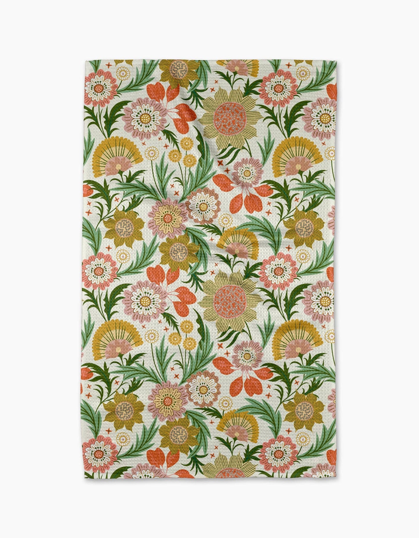 Geometry Garden Dreams Luxe Tea Towel