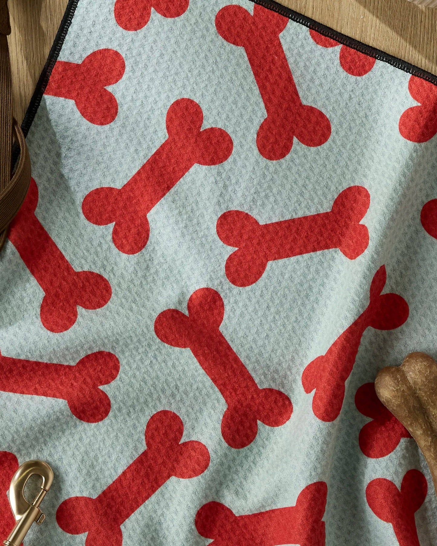 Geometry Yuletide Pup Paw Towel