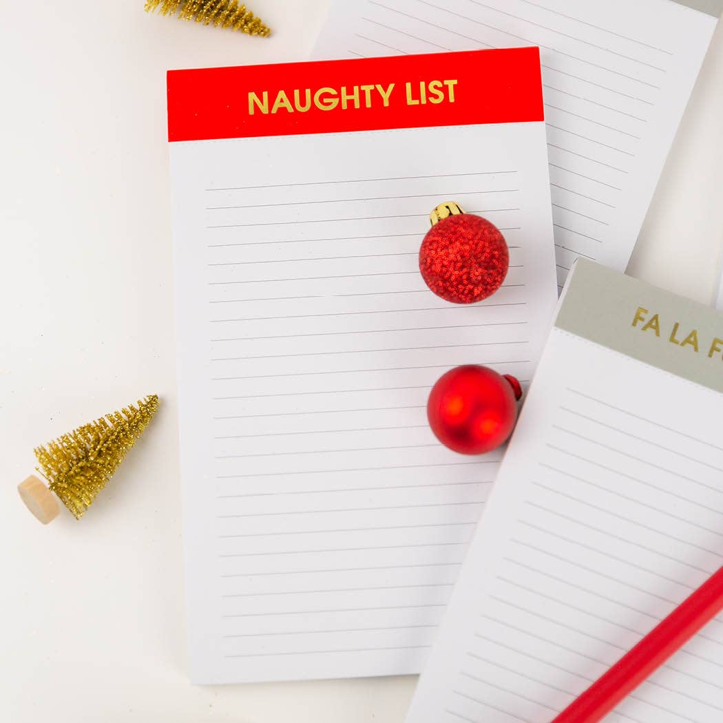 Naughty List  Notepad