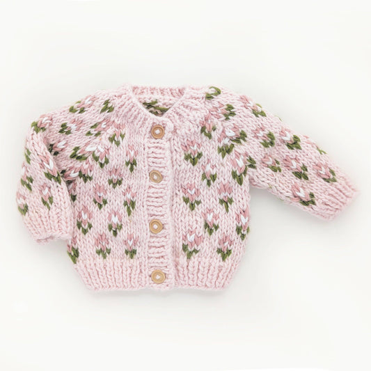 Bitty Blooms Blush Cardigan