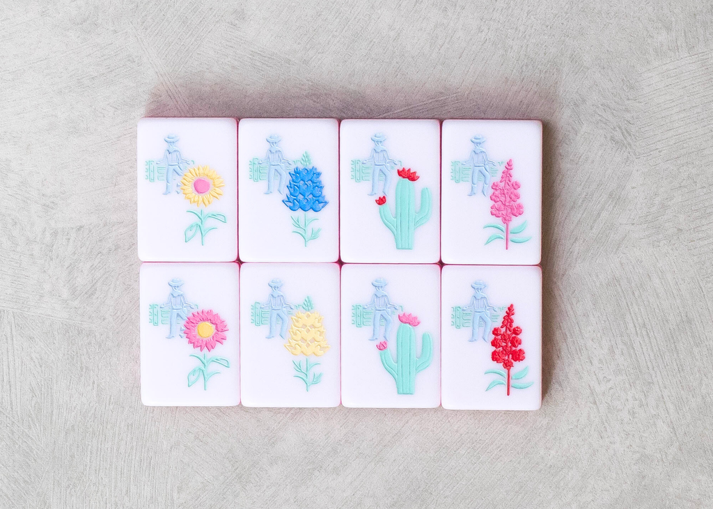 Miss Cowgirl Mahjong Set