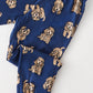 Kids Navy Cockapoo Print Long Pajama Set