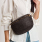 Woven Chocolate Belt Bag