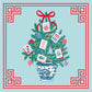 Mahjong Holiday Cocktail Napkins