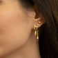 Triple Hoop Arrow Earring Stack