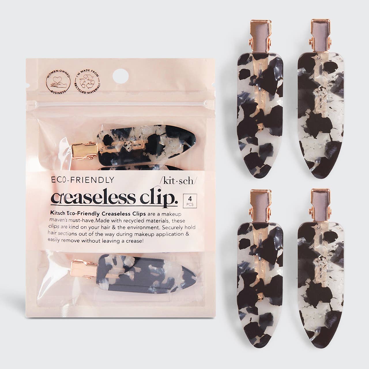 Creaseless Clips Black Terrazzo