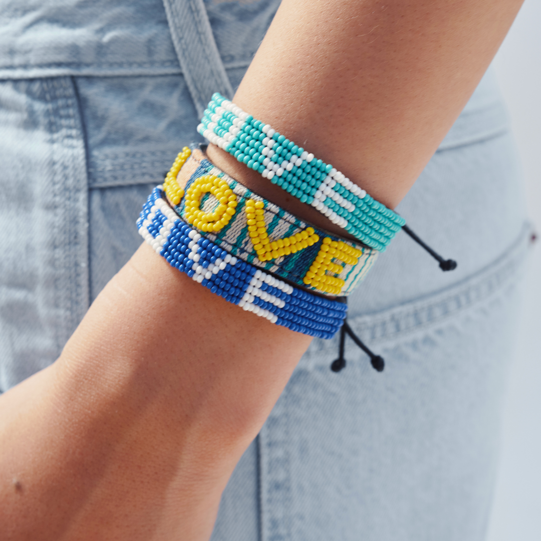 Ubuntu Life Yellow Love Bracelet