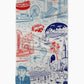 Geometry Chicago in Color Tea Towel
