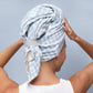 Kitsch Gingham Blue XL Hair Towel Wrap