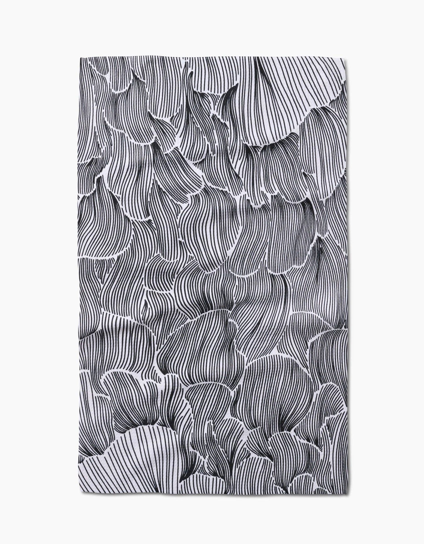 Geometry Posh Petals Fresh Linen Tea Towel