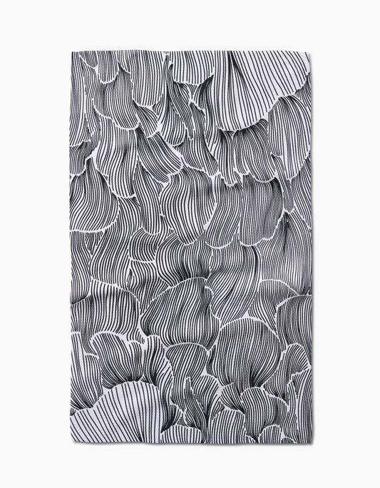 Geometry Posh Petals Fresh Linen Tea Towel