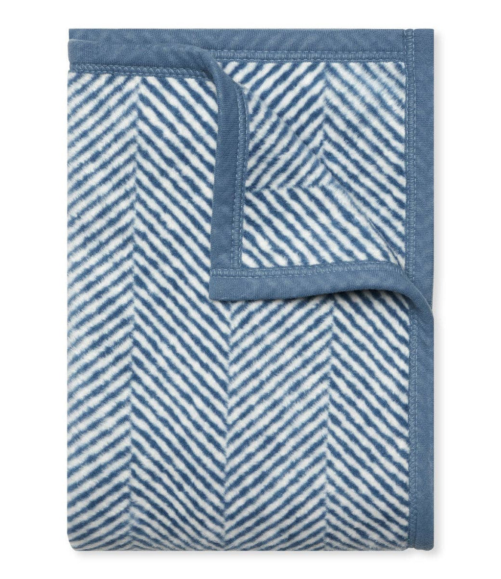 Harborview Herringbone Cornflower Blanket