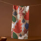 Geometry Cut Paper Leaves Mocha Bar Towel