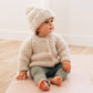 Natural Garter Stitch Cardigan