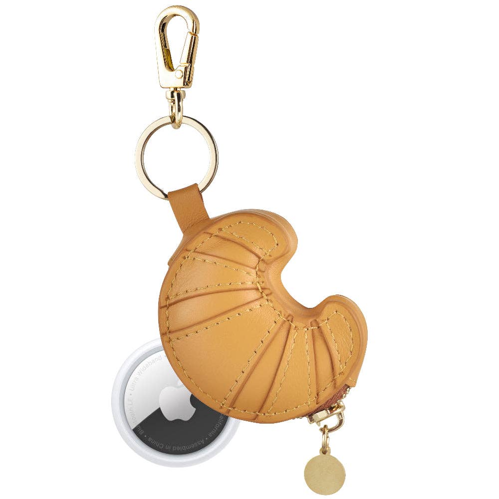 Croissant Airtag Bag Charm