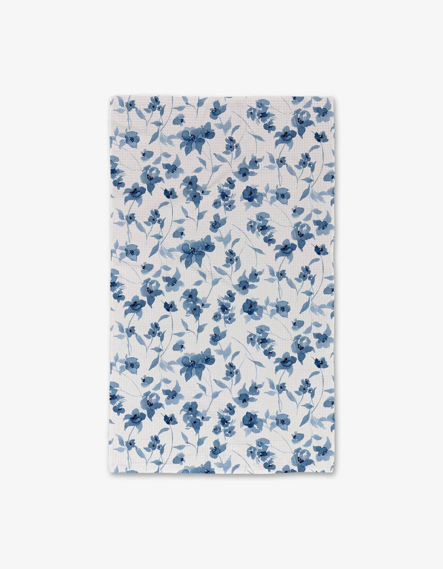 Geometry Blue Floral Luxe Hand Towel
