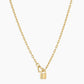 Gorjana Heart Padlock Interlocking Necklace