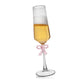 Pink Bow Champagne Flute