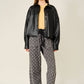 Dot Denim Barrel Jeans