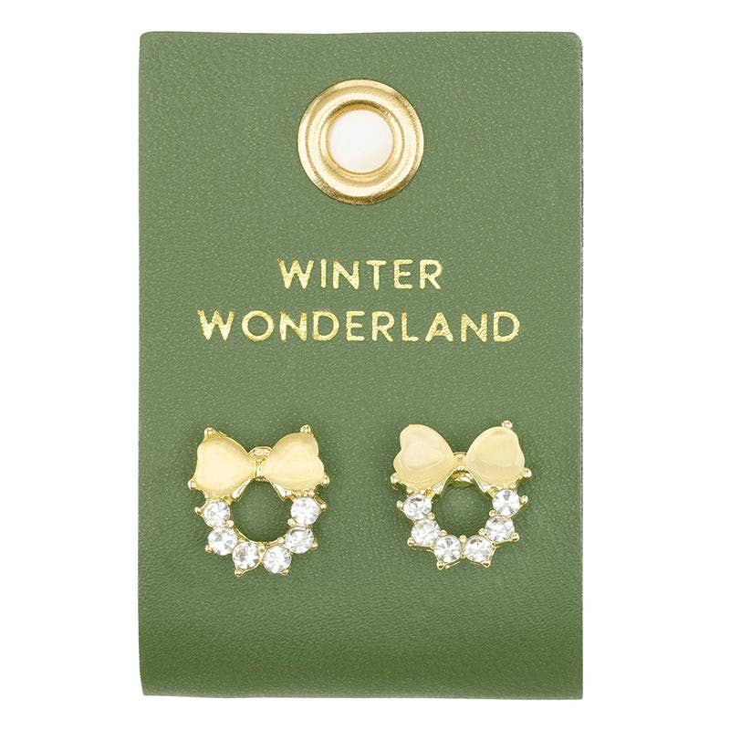 Winter Wonderland Holiday Stud Love Earrings