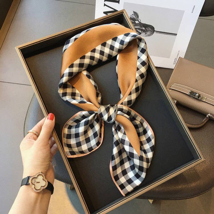 Retro Chic Silk Scarf