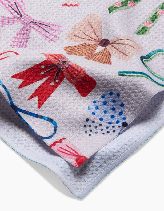 Geometry Bows Tea Towel