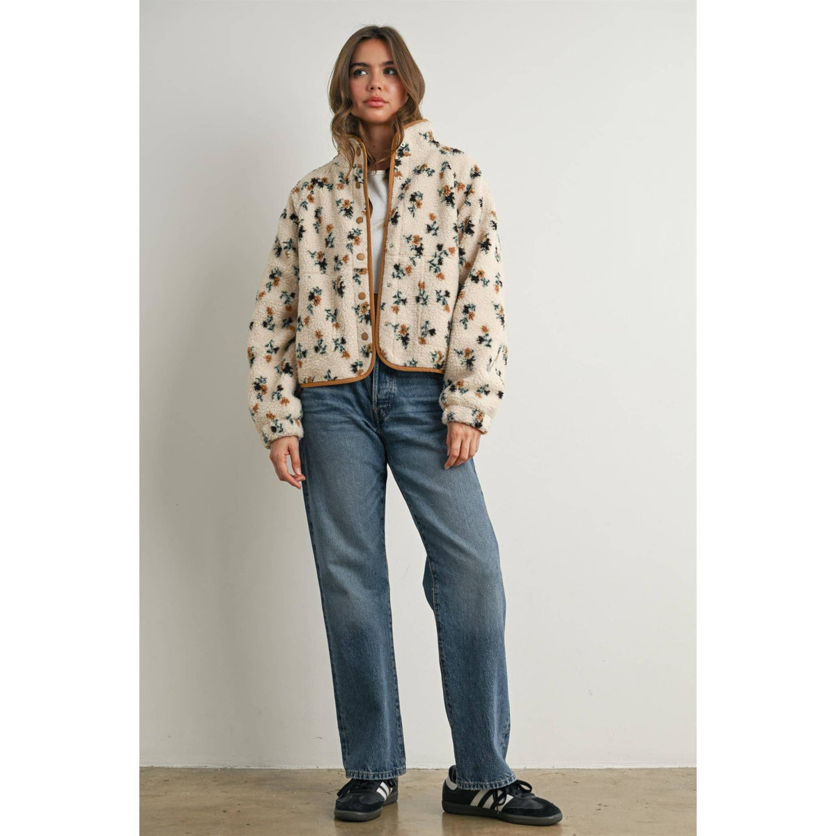Floral Fleece Jacket