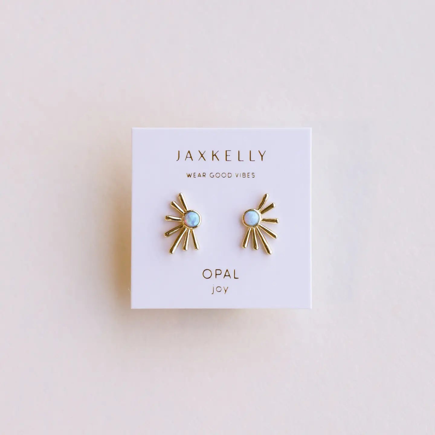 Sun Ray Gold Earrings