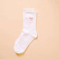 Pink Bow Embroidered Crew Socks