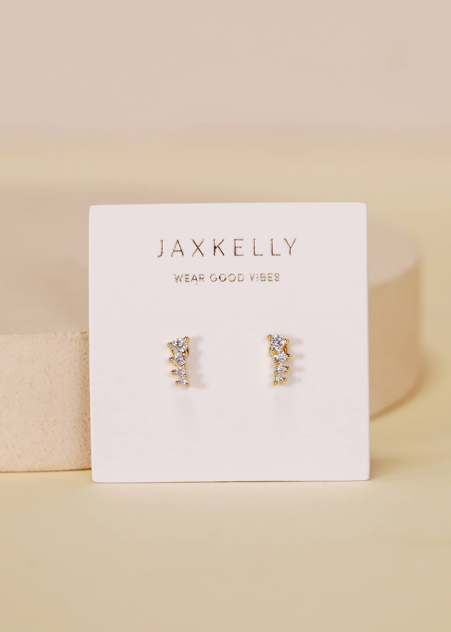 Mini Crawler Gold Earrings