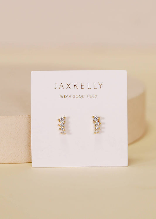 Mini Crawler Gold Earrings