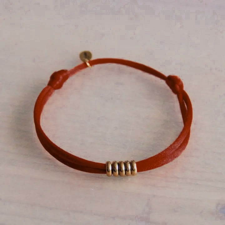 Satin Sliding Knot Bracelet