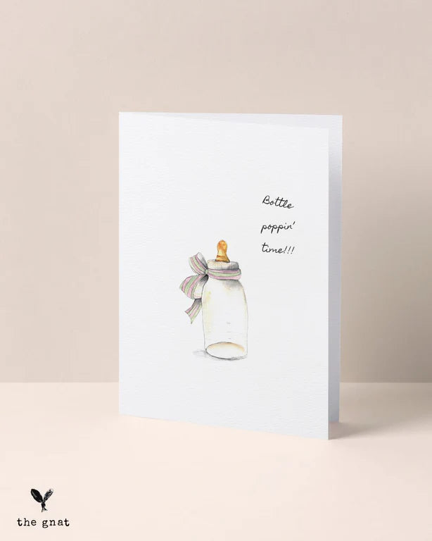 Bottle Poppin' Time Card