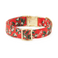 Rifle Paper Co. X The Foggy Dog Canvas Holiday Dog Collar