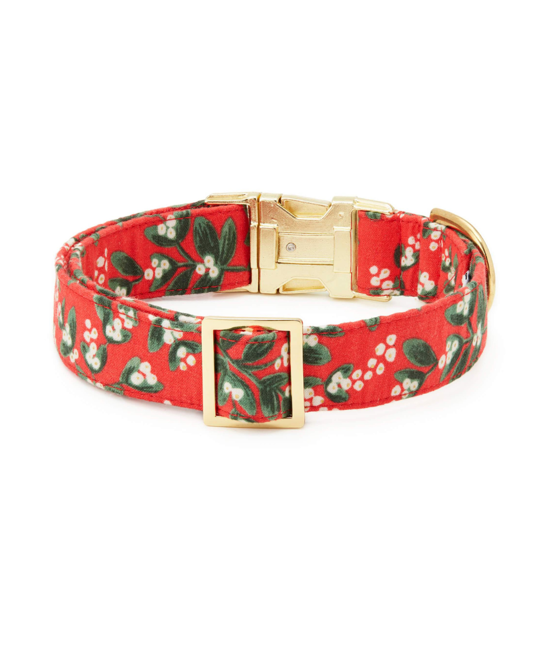 Rifle Paper Co. X The Foggy Dog Canvas Holiday Dog Collar