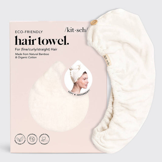 Kitsch Ivory Quick Dry Hair Towel