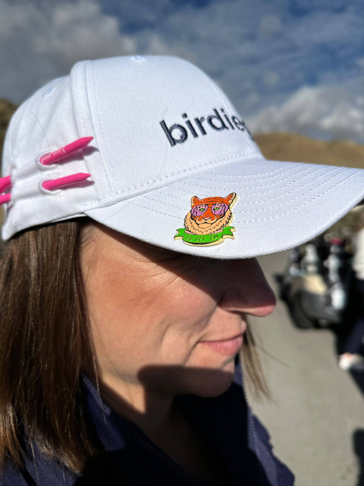 Go Get 'Em Tiger Golf Ball Marker with Magnetic Hat Clip