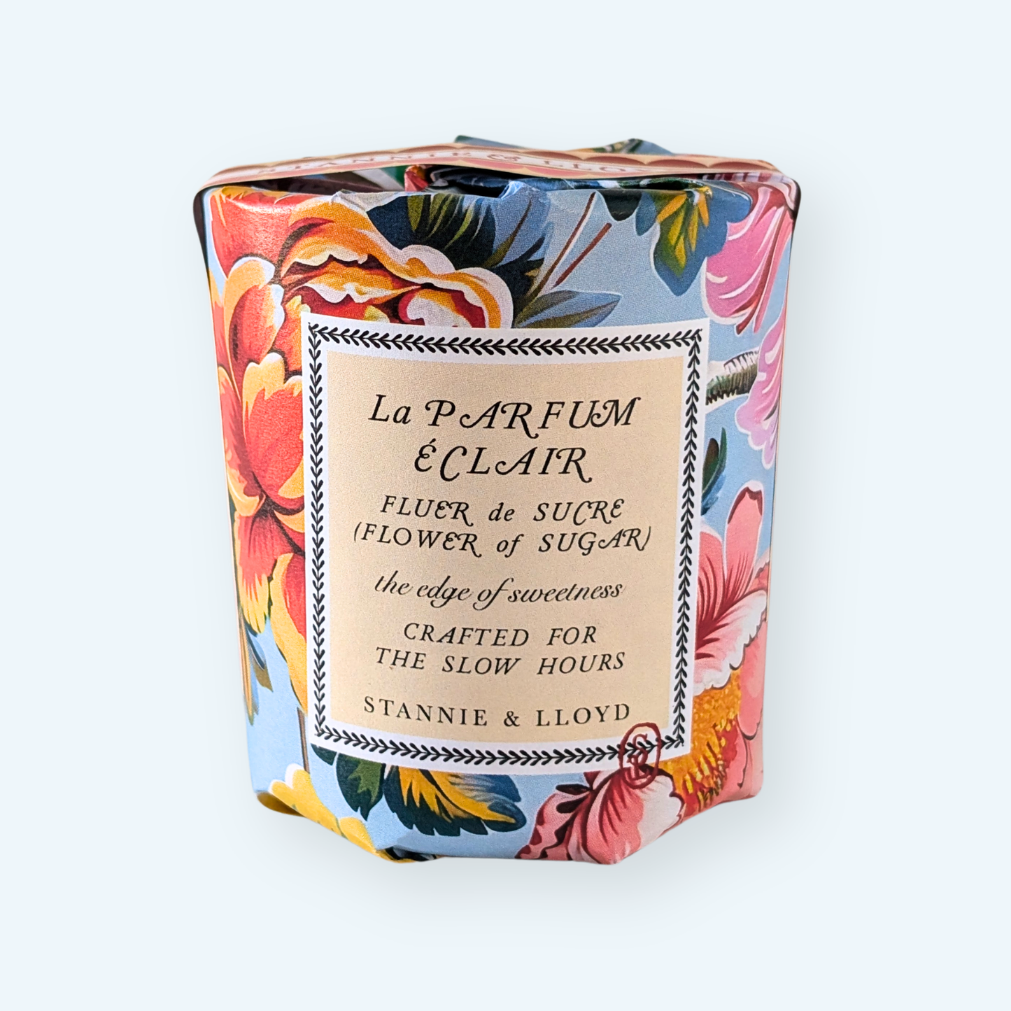 Stannie & Lloyd Modern Floral Wrapped Candle