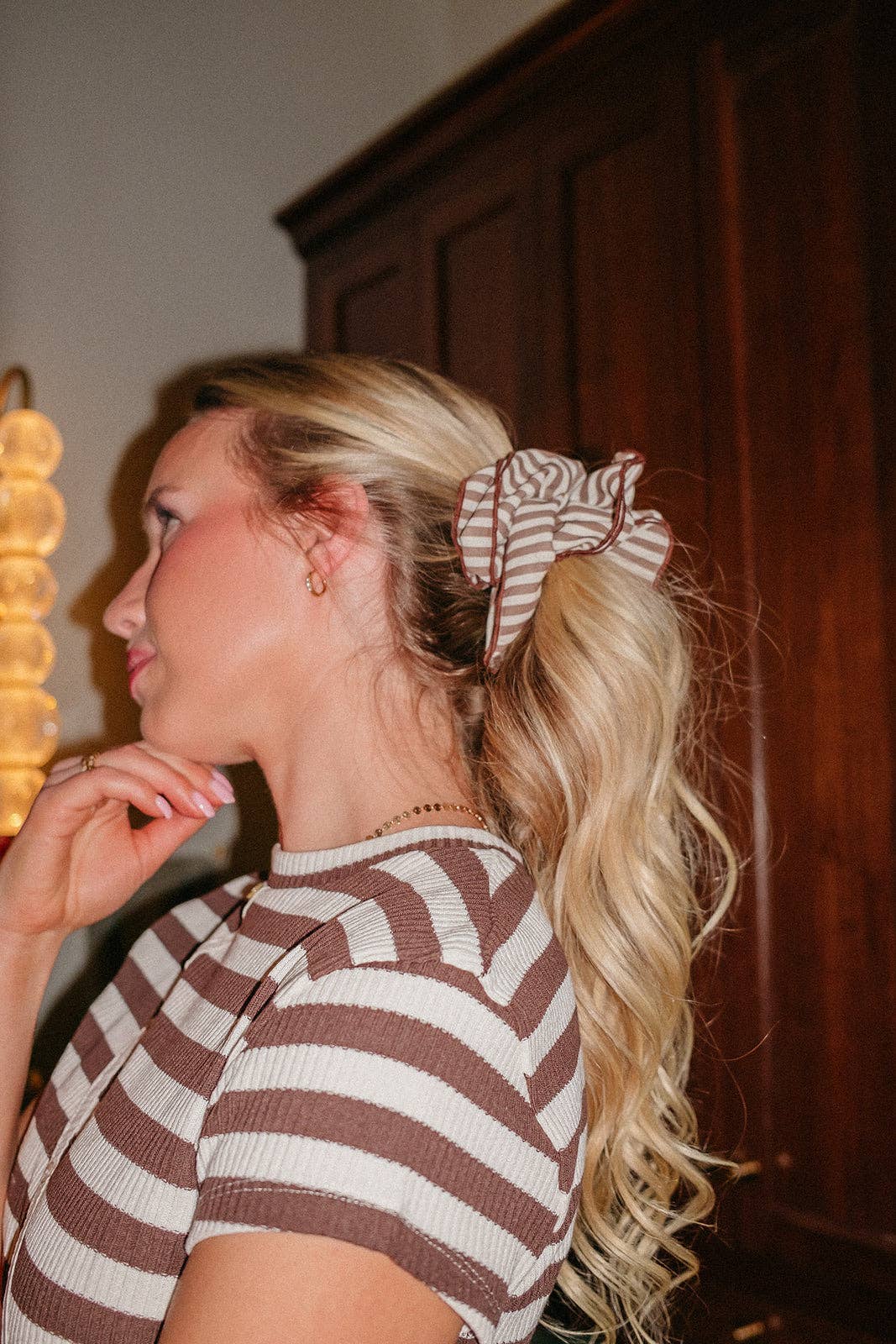 Striped Corset Scrunchie