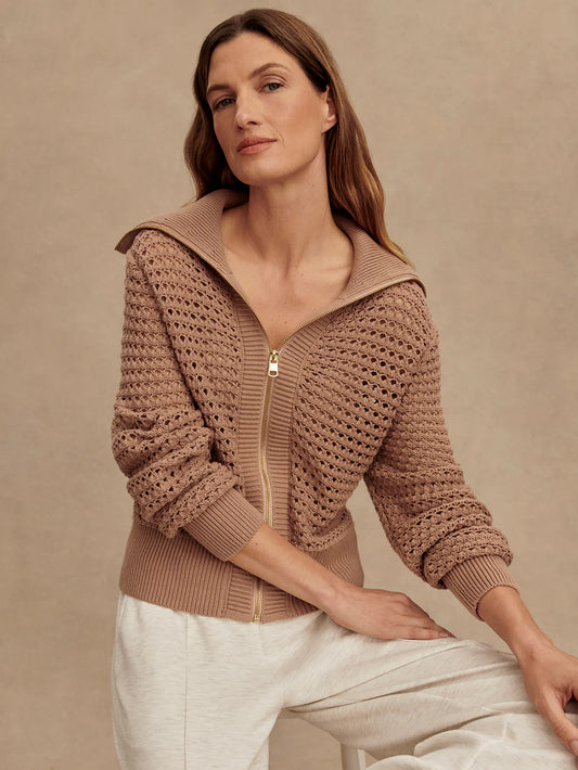 Varley Eloise Full Zip Knit Jacket