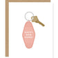 Motel Keychain Happy New Home Card