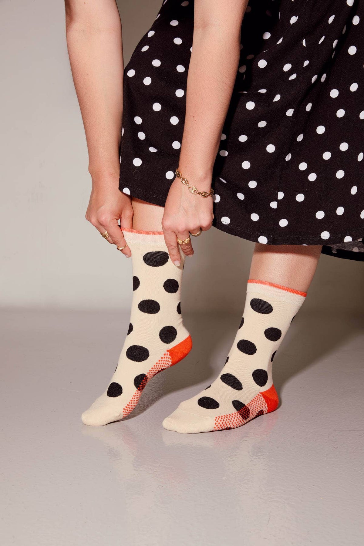 Panhandle Classic Dot Crew Socks