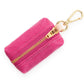 Hot Pink Waxed Canvas Poop Bag Dispenser