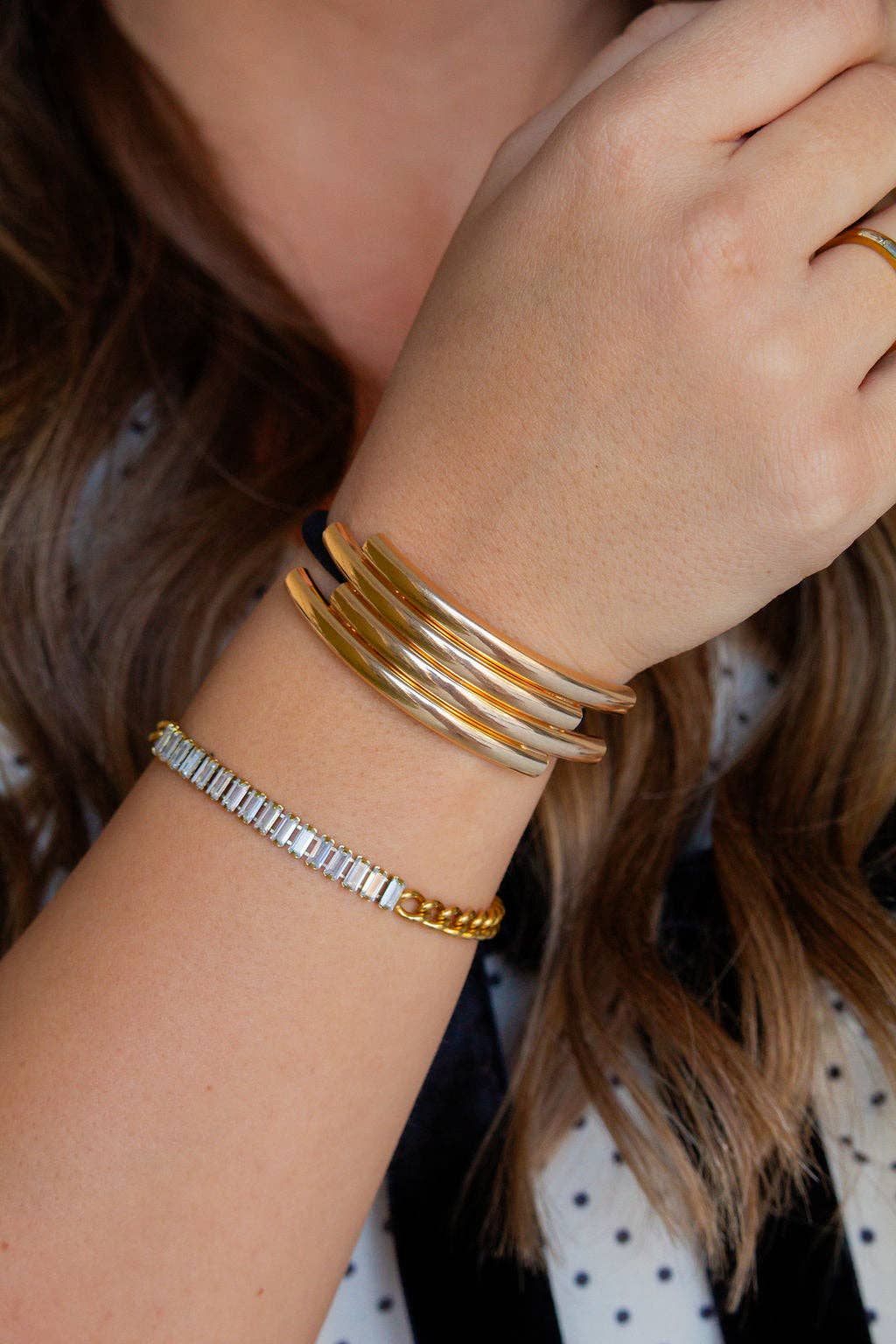 Gold Ponytail Cuff